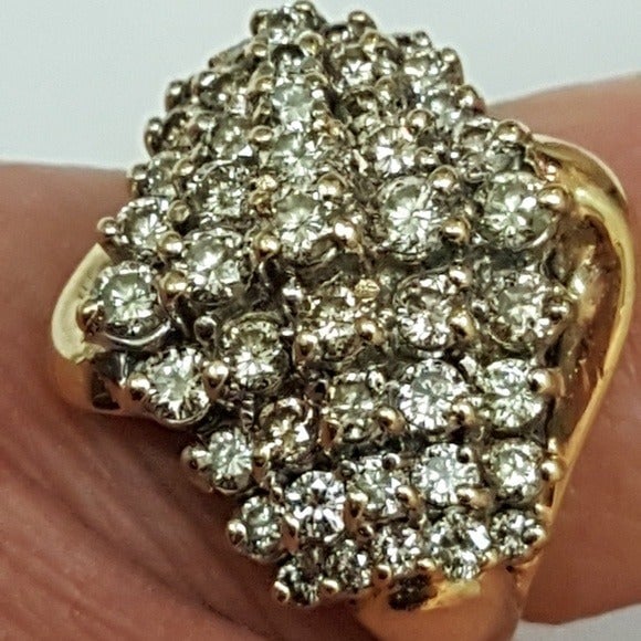 GIA Certified! 4868 10k Gold 2ct Diamond Wedding Band Ring