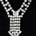 Vintage Rhinestone Necklace Choker Brace