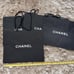 4 x Chanel Empty Black Paper Gift Bag Shopping 16.75 x 13 x 6 NEW.