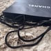 4 x Chanel Empty Black Paper Gift Bag Shopping 16.75 x 13 x 6 NEW.