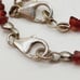 Garnet Matching Necklace and Bracelet Sterling Clasps
