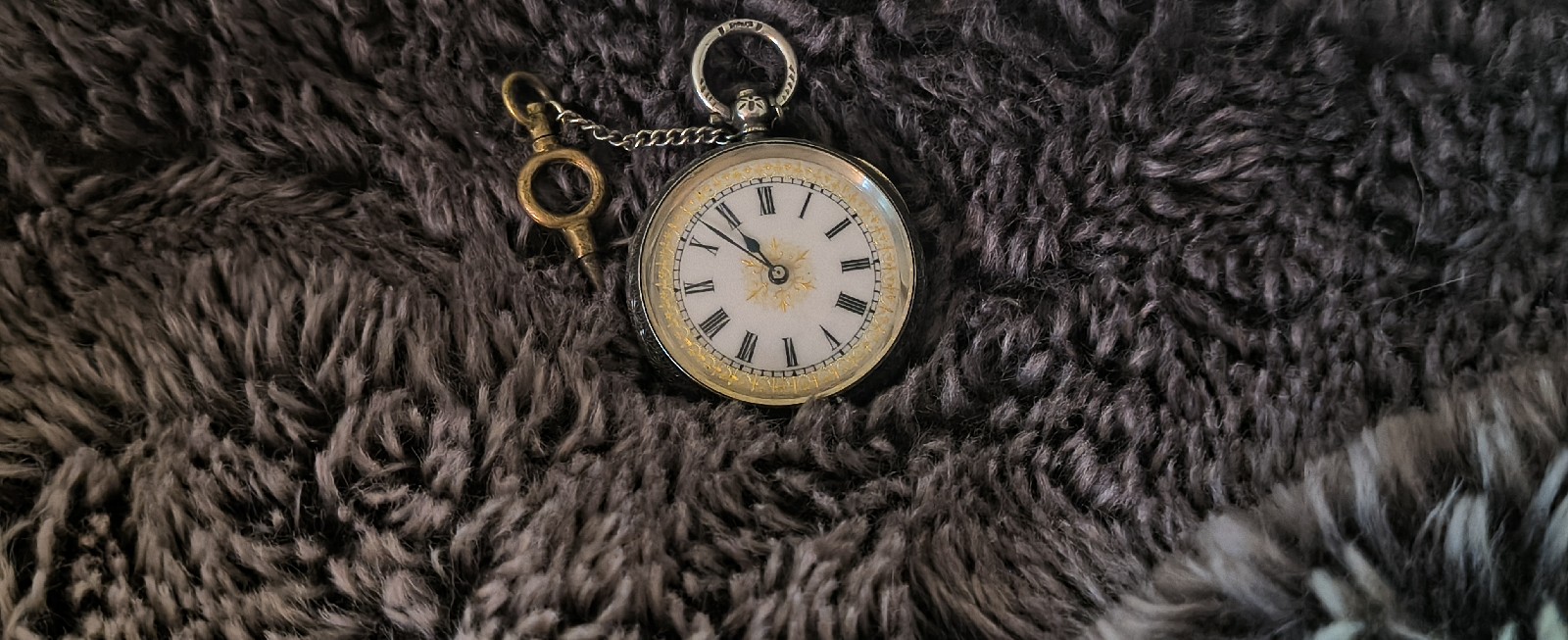 Antique 1800s Swiss Silver Pocket Watch - Key Wind, Solid 0.935 Silver, Working