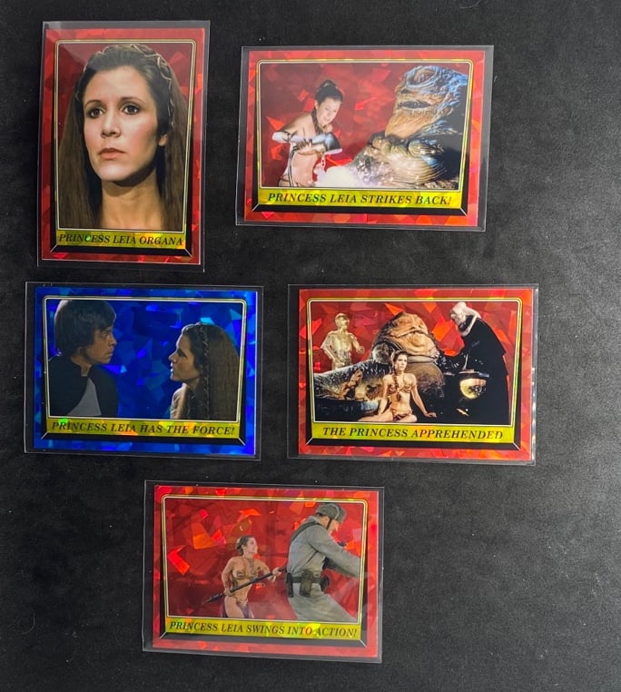 Topps Chrome Sapphire Star Wars Return Of The Jedi The Princess Leia Lot