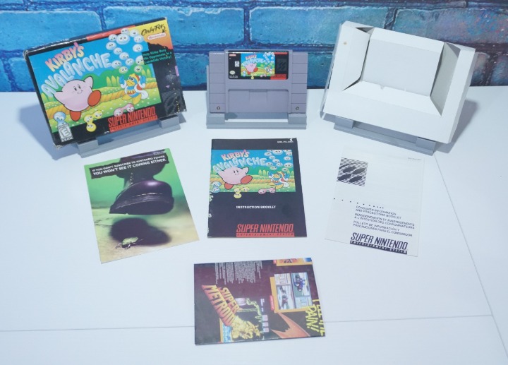 Kirby's Avalanche (Super Nintendo SNES, 1995) CIB Complete with Manual & Poster