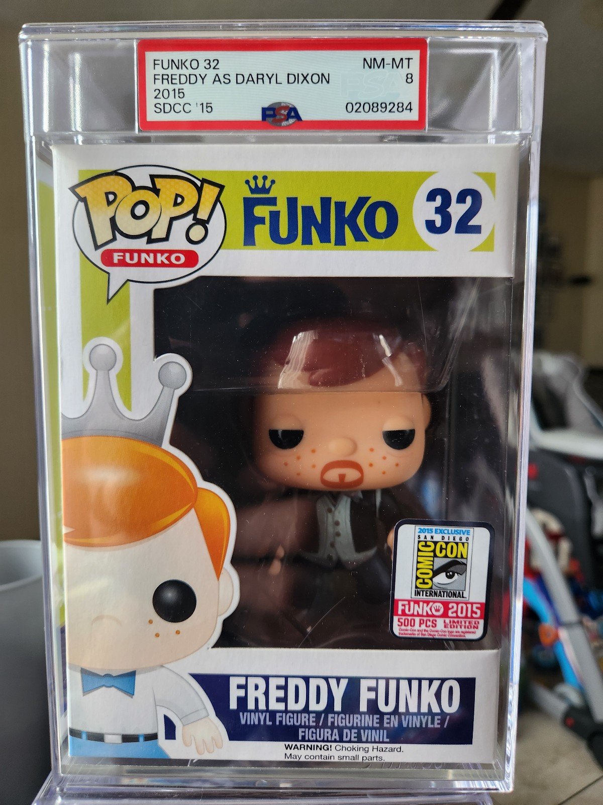 Freddy Funko as DARYL DIXON 500PC PSA 8 GRADED