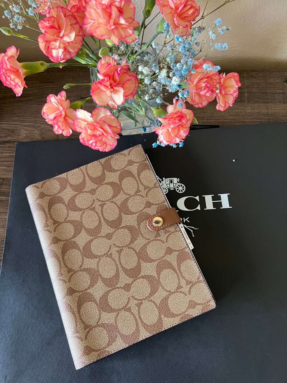 Coach Notebook In Signature Canvas