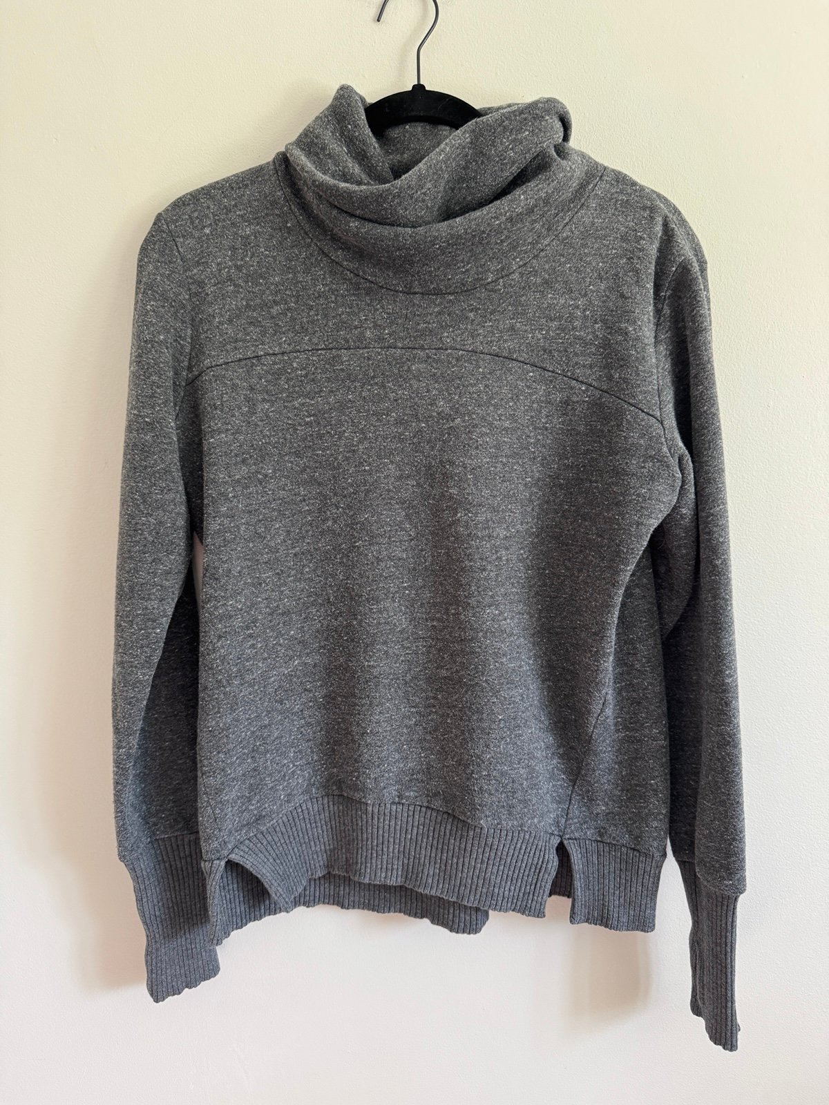 ALO Yoga Haze Pullover Funnel Neck Fleece Sweatshirt Womens Small? Mock Neck