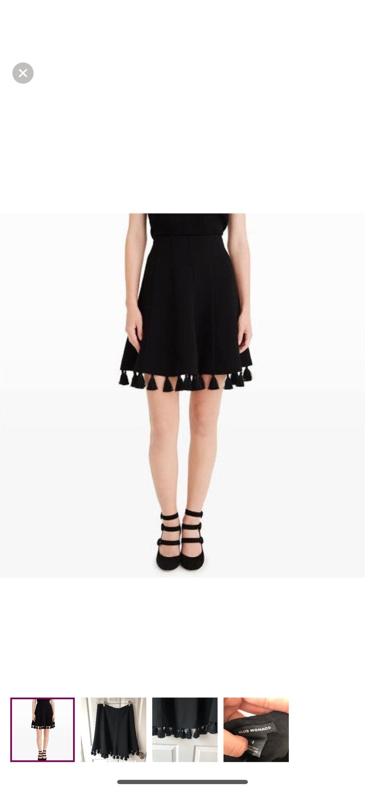 Club Monaco Tassel Skirt - LIKE NEW