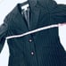 Jones New York Suit Womens Blazer Pants Suit Dark Brown, Pinstriped Size 6