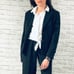 Jones New York Suit Womens Blazer Pants Suit Dark Brown, Pinstriped Size 6