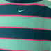 Nike - Men's Stripe Golf Polo Size: Medium Color: Teal/Pink