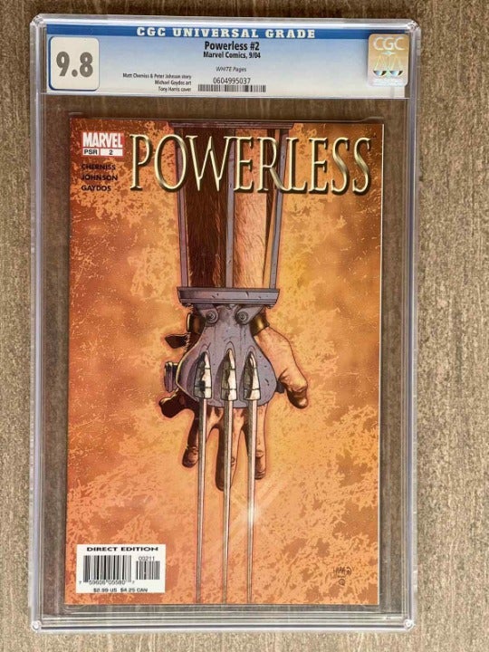 Powerless #2 MARVEL COMIC BOOK 2004 CENSUS ONLY 7 GRADED CGC 9.8