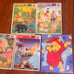 5 vintage puzzles bundle 1960s and one newer Pooh