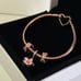 Pandora Rose Gold Heart Closure Bracelet with Charm set