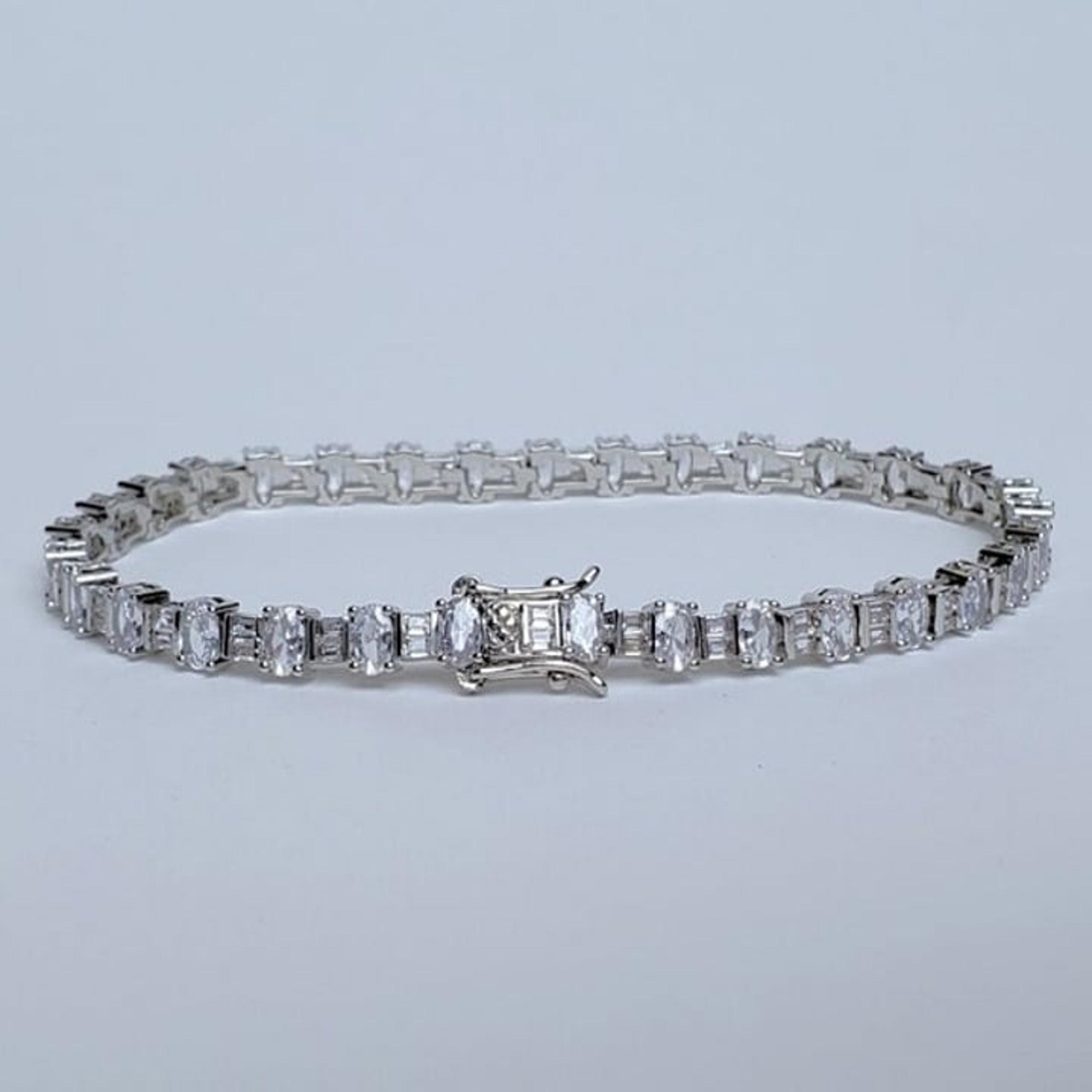 2ct Diamond 8" Womens 14K White Gold Tennis Bracelet 14 Karat Silver Jewelry NEW