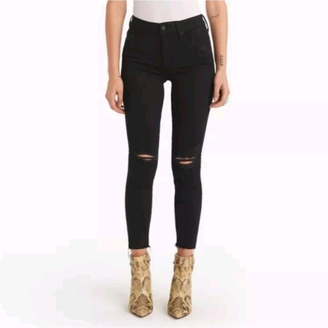 Mother Denim Sz 25 Looker Ankle Fray Jean Guilty As Sin Seen On Kristen Stewart