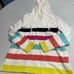 Talbots Stripe Sweatshirt Hoodie Size Large