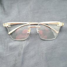 Jeyz Oldschool Clear & Gold Panther Sunglasses