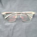 Jeyz Oldschool Clear & Gold Panther Sunglasses