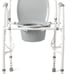 Medline Steel Drop-Arm Commode, 350 lb Weight Capacity