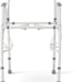 Medline Steel Drop-Arm Commode, 350 lb Weight Capacity