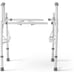 Medline Steel Drop-Arm Commode, 350 lb Weight Capacity