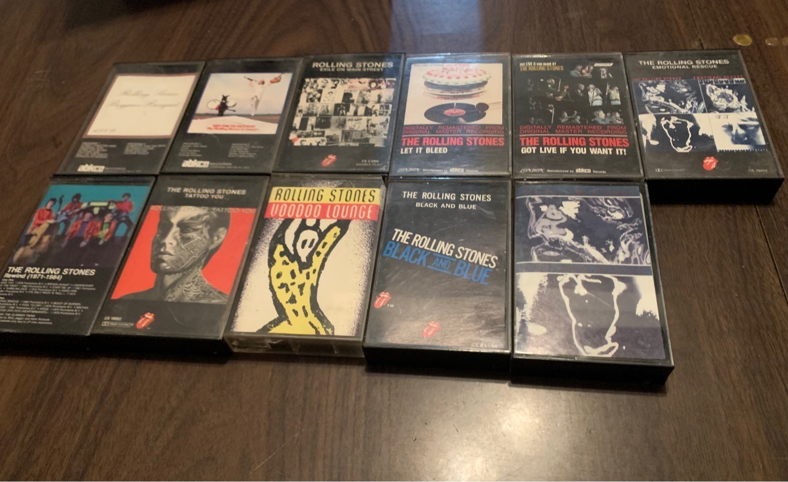 rolling stones cassette tape lot