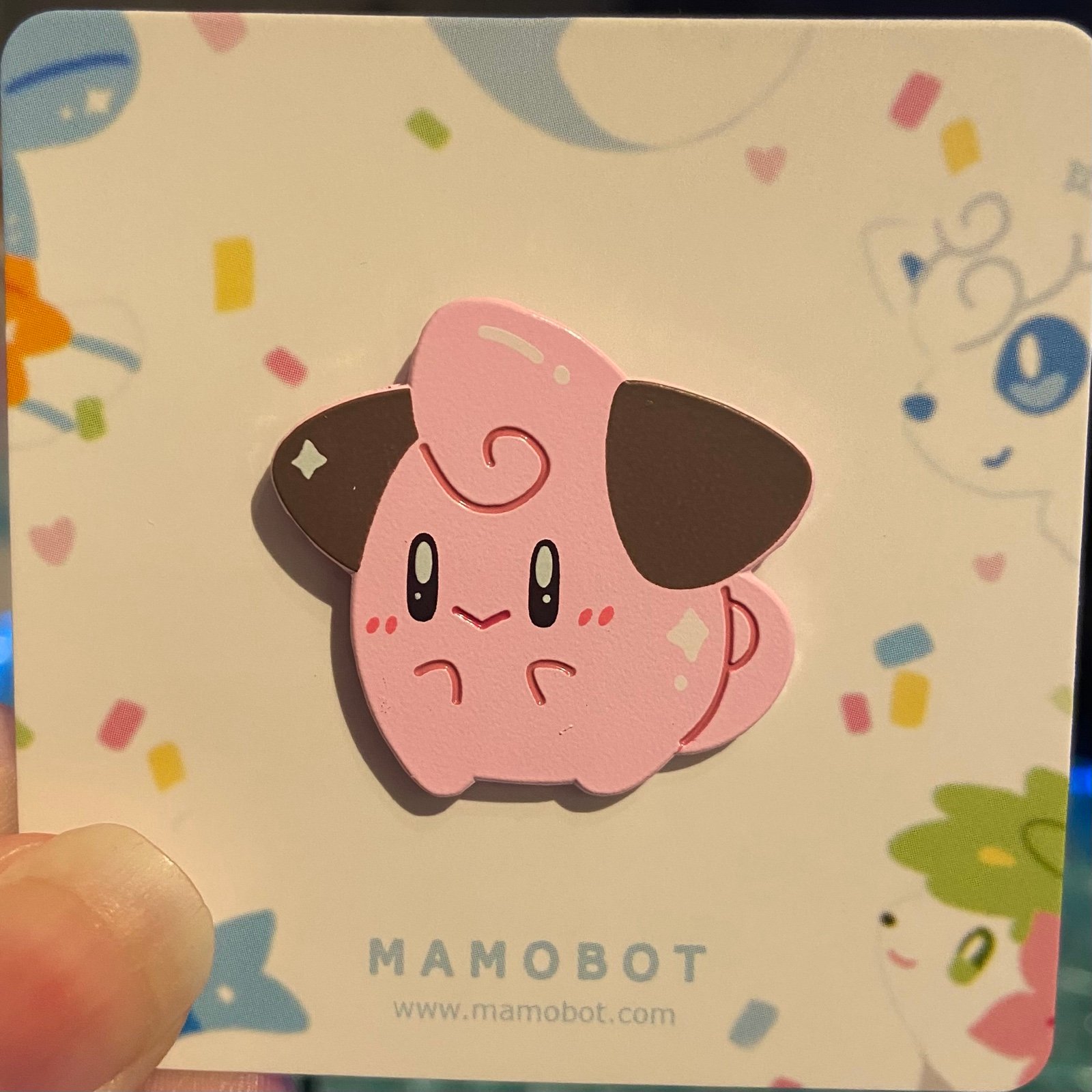 Mamobot Pokemon Clefa Pokemallow Enamel Pin