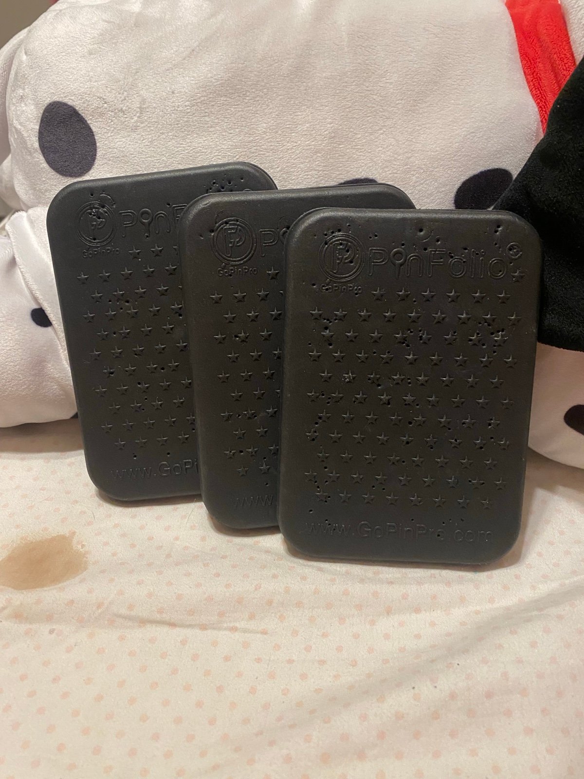 3 black mini pinfolio by PinHQ boards