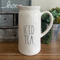 New Rae Dunn Ceramic Iced Tea Pitcher