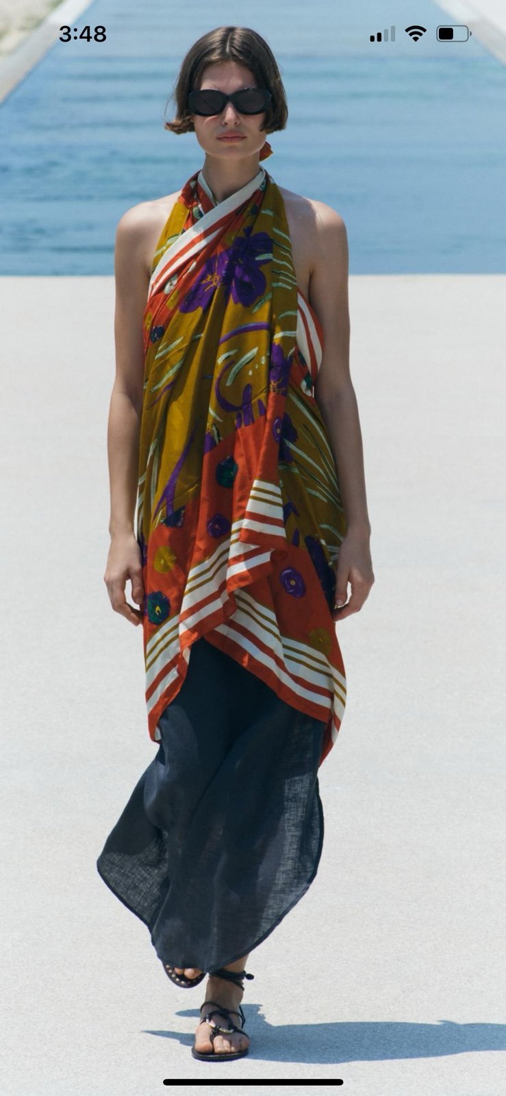 Zara printed scarf 100*200 cm