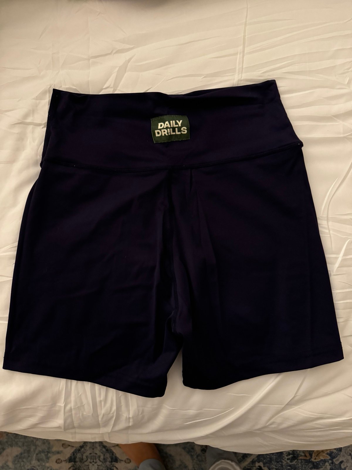 DAILY DRILLS navy biker shorts