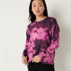 PINK Victoria's Secret Women's Tie-Dye Long Sleeve Sleep Shirt Size S