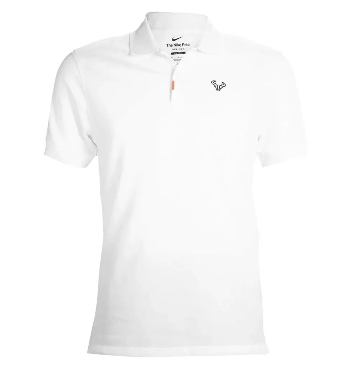 Nike The Nike Polo Rafael Nadal Tennis Slim Fit Shirt White DD8532-100 small