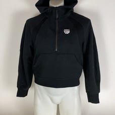 Lululemon Scuba Half Zip Crop Sweater Hoodie Black Size XS/S
