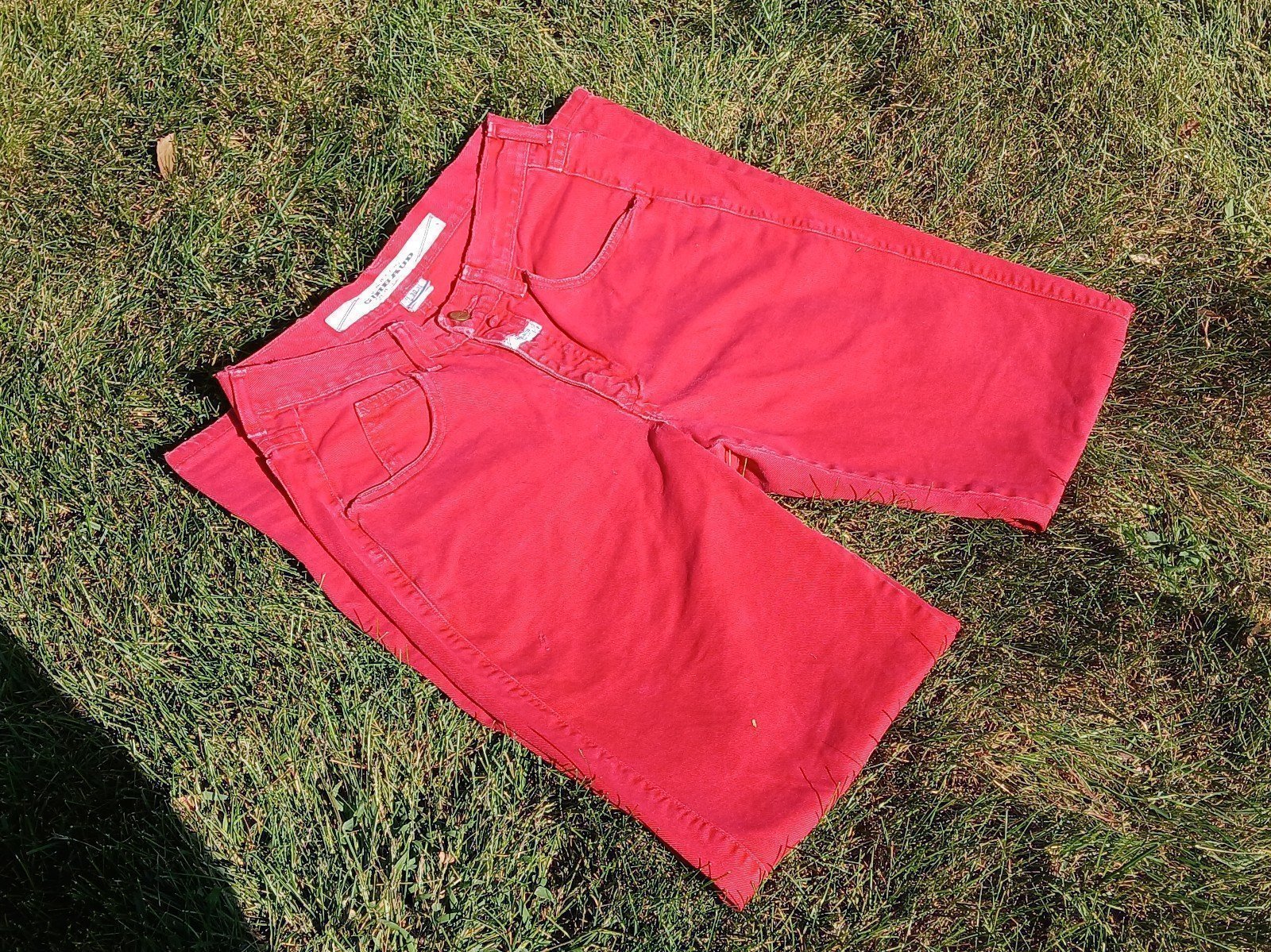 Vintage 90's Marithe Girbaud Francois Denim Red Tapered Jeans Men's Size 30