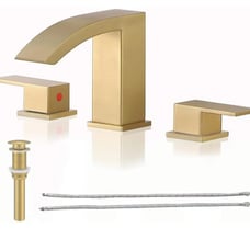 Modern gold bathroom faucet