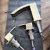 Modern gold bathroom faucet