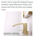 Modern gold bathroom faucet