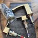 Modern gold bathroom faucet