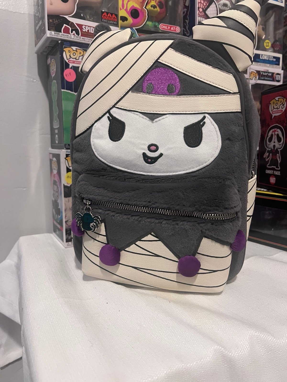 Sanrio Hello Kitty and Friends Kuromi Mummy Figural Halloween Mini Backpack Bag