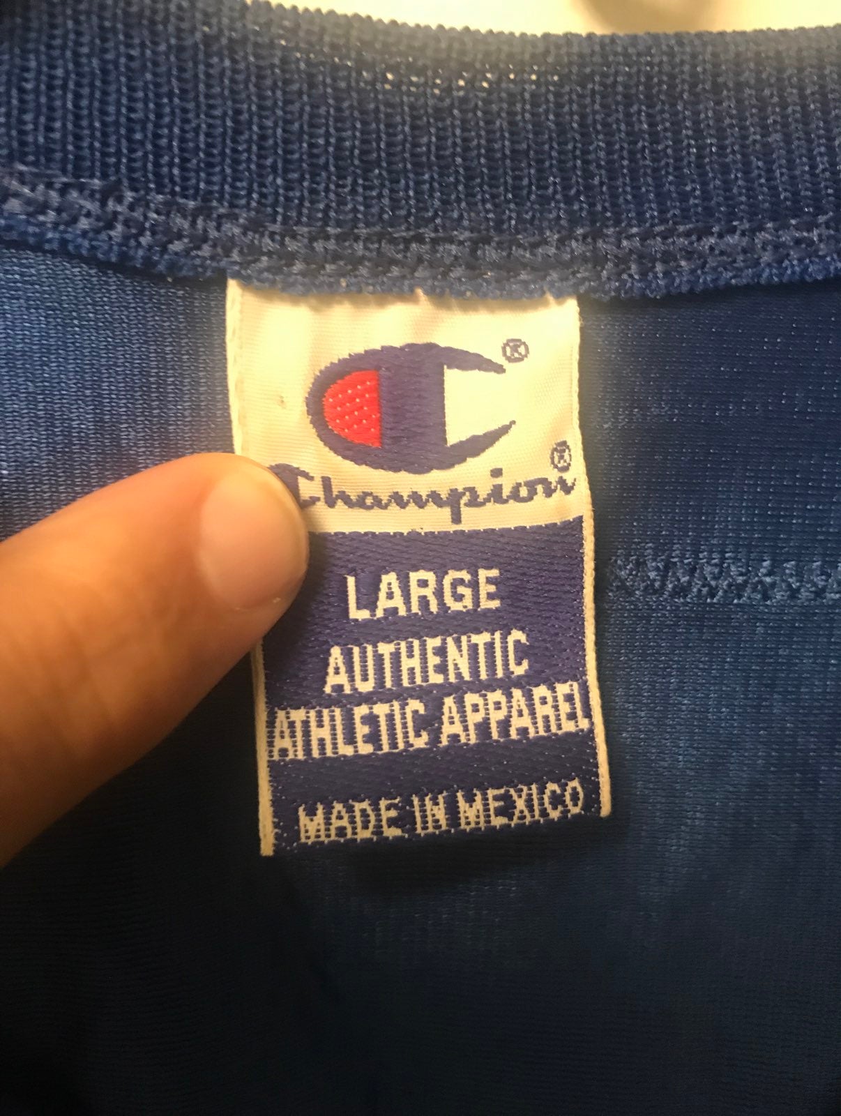 Vintage Champion Colts James Jersey 44