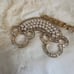 Stoney Clover Lane Mickey Rainbow Bag Charm Gold Pearl Crystal Embellished
