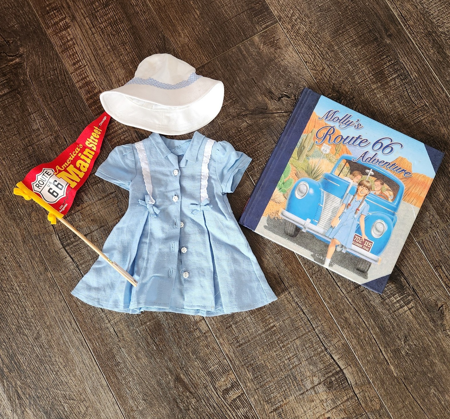 American Girl Molly Mcintire Route 66 outfit and book