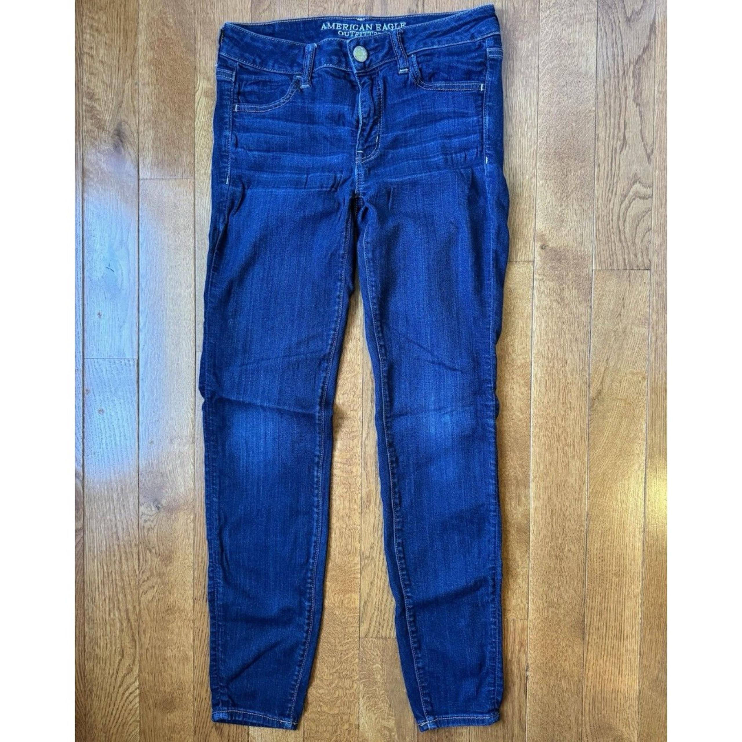 American Eagle Super Super Stretch Jegging Jeans Women’s Size 6 Dark Blue Denim