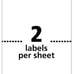 Avery Half Sheet Printable Shipping Labels, 5.5 x 8.5\