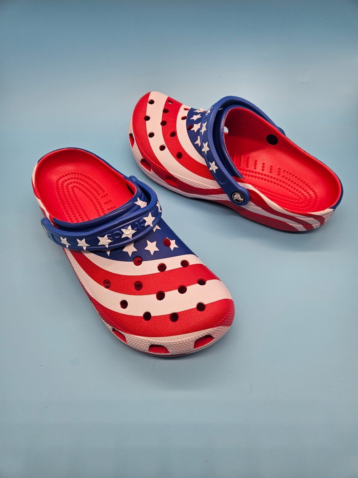 Unisex Slippers Crocs Classic American Flag Clog