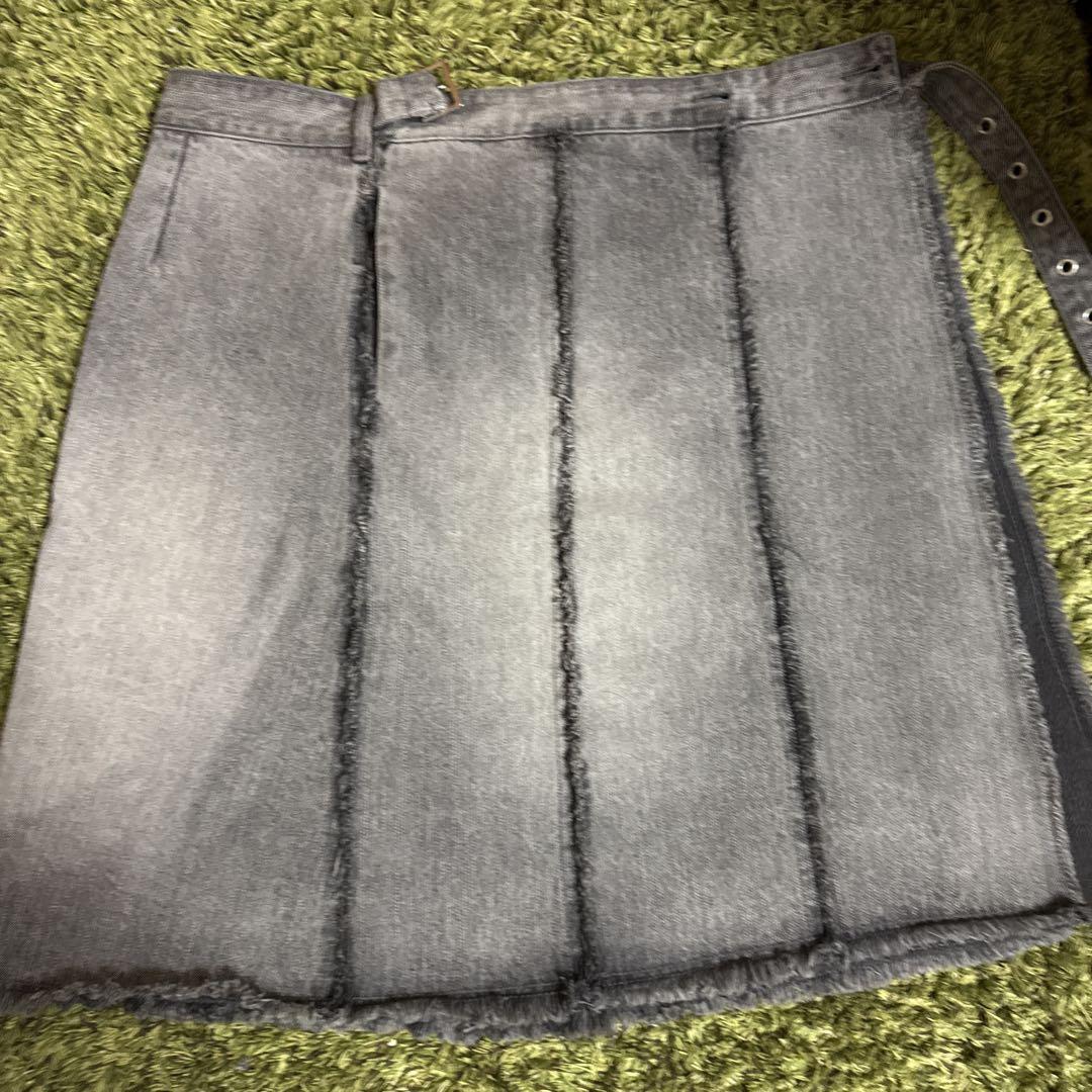 驚きの激安価格 GRANCY】 Fringe Design Denim Skirt パンツ