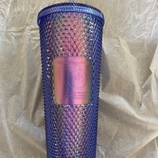 Walt Disney World 50th Anniversary Periwinkle Studded Tumbler Starbucks