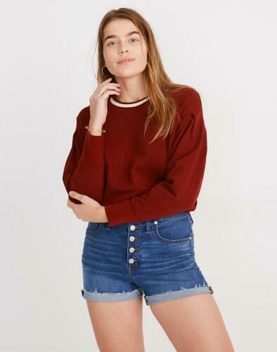 NWT Madewell High-Rise Derby Shorts 32